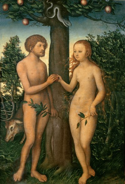 Adam and Eve by Lucas Cranach the Elder